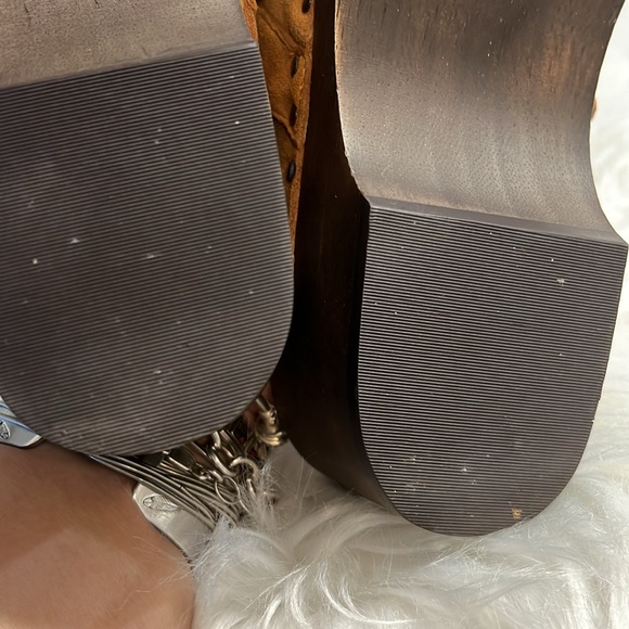 DR. SCHOLLS original collection, camel brown suede clogs, like new, 9M - Picture 8 of 8